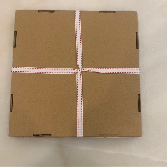 Rae Dunn REST, PLACE, HOLD, SET coaster set - Picture 3 of 4